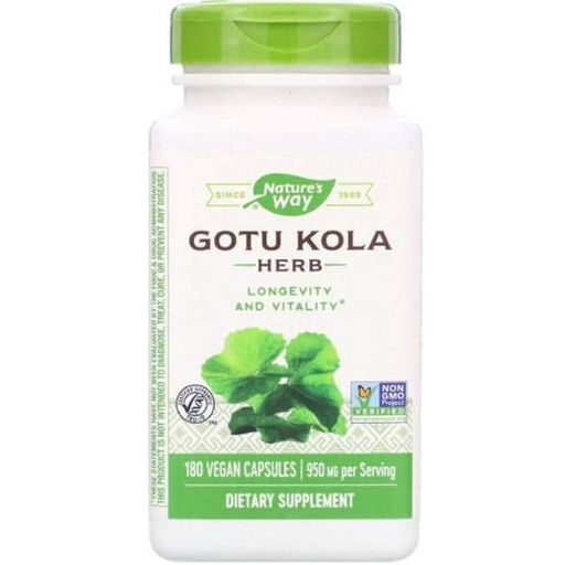 Комплекс для профілактики тиску та кровообігу Nature's Way Gotu Kola Herb 475 mg 180 Veg Caps NWY-14008 (861916)