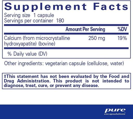 Мікроелемент Кальцій Pure Encapsulations Calcium (MCHA) 150 mg 180 Caps PE-00859 (861958)
