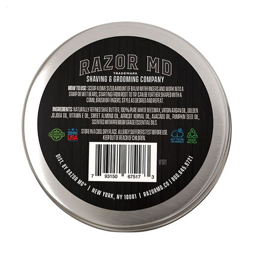 Уценка! Мужской бальзам для бороды Razor MD Beard Balm Сандаловое дерево и мускус, 60 г