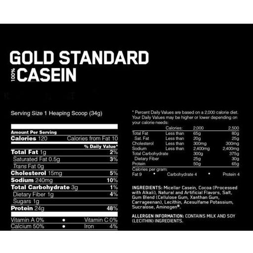 Протеїн Optimum Nutrition 100% Casein Gold Standard 1810 g /53 servings/ Chocolate Cream (862900)