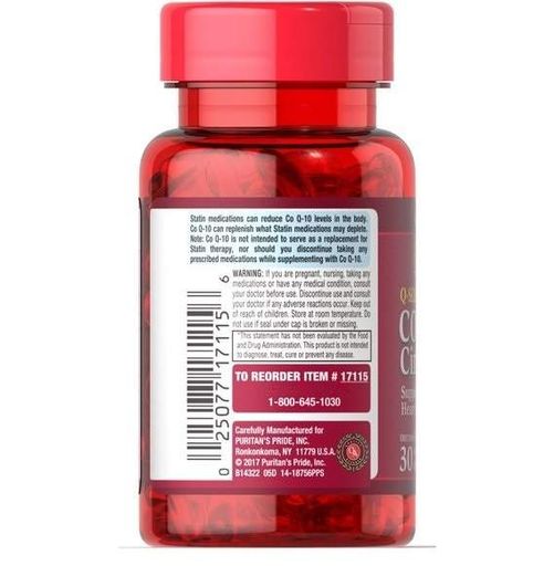 Коензим Puritan's Pride Q-Sorb Co Q-10 400 mg 30 Caps (863051)