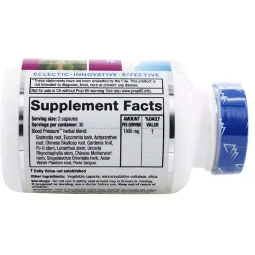 Комплекс для профилактики давления и кровообращения RidgeCrest Herbals Blood Pressure Formula 60 Veg Caps RCH548 (863099)