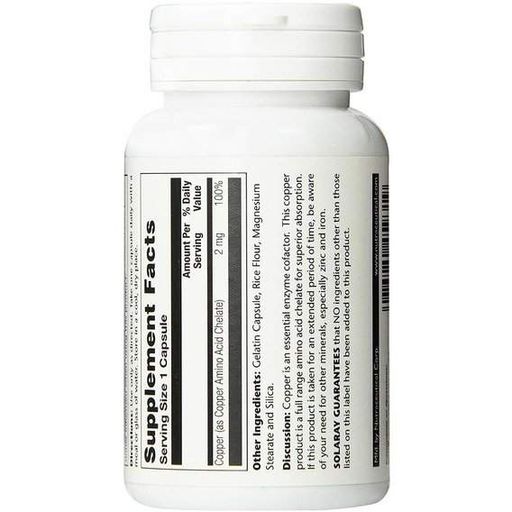 Мікроелемент Мідь Solaray Copper 2 mg 100 Caps (863164)