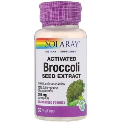 Суміш екстрактів Solaray Activated Broccoli Seed Extract 350 mg 30 Veg Caps SOR-28246 (863230)