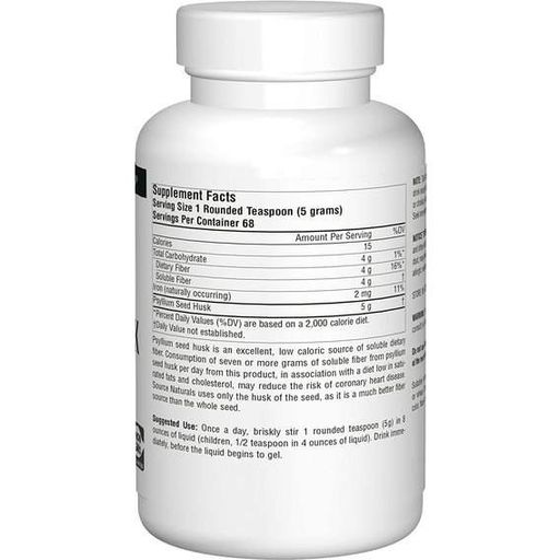 Клітковина Source Naturals Psyllium Husk Powder, 12 oz 340 g /68 servings/ (863264)