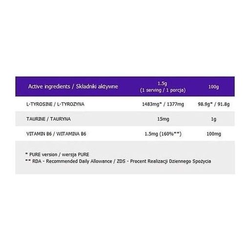Тирозин для спорту OstroVit Tyrosine 210 g /140 servings/ Orange (863608)