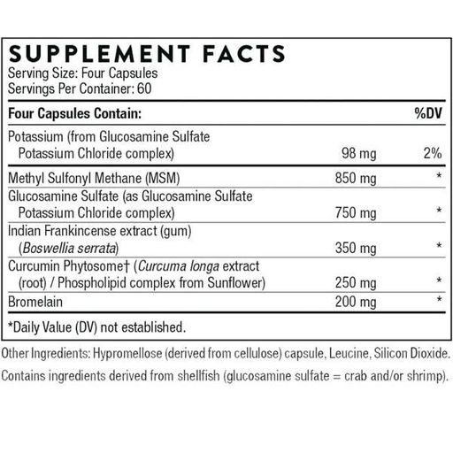 Препарат для суставов и связок Thorne Research Joint Support Nutrients 240 Caps THR-77402 (863796)