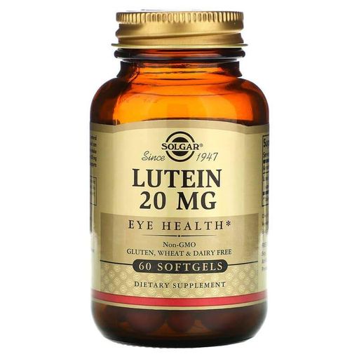 Лютеин Solgar Lutein 20 mg 60 Softgels (864488)