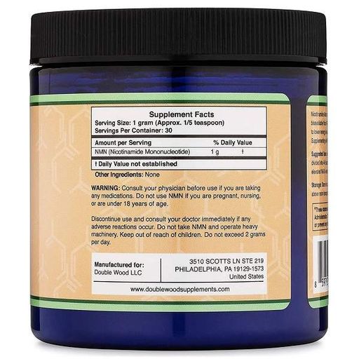 Ніацін Double Wood NMN Bulk Powder (Nicotinamide Mononucleotide) 30 g /30 servings/ (864772)