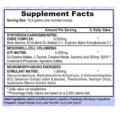 Комплекс до тренировки Aps Mesomorph ver4 (Geranium Extract) 388 g /25 servings/ Pink Lemonade (864791)