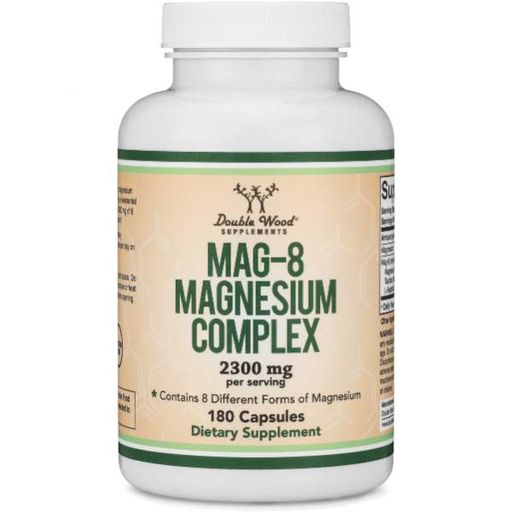 Мікроелемент Магній Double Wood MAG-8 Magnesium Complex Supplement 2300 mg (3 caps per serving) 180 Caps (866018)