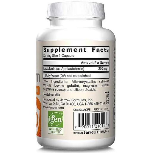 Комплекс для пищеварения Jarrow Formulas Lactoferrin 250 mg 60 Caps JRW-21011 (866368)