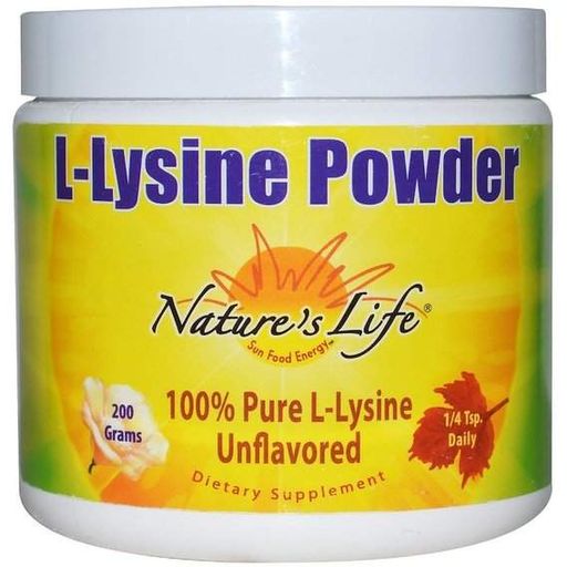 Лизин Nature's Life L-Lysine Powder 200 g /460 servings/ Unflavored NLI-51230 (866371)