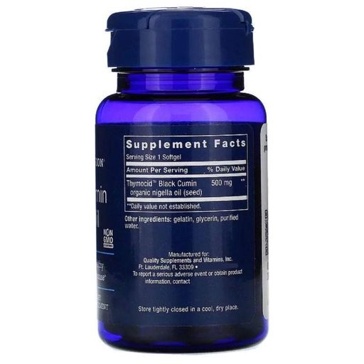 Натуральная добавка для иммунитета Life Extension Black Cumin Seed Oil 60 Softgels (866659)