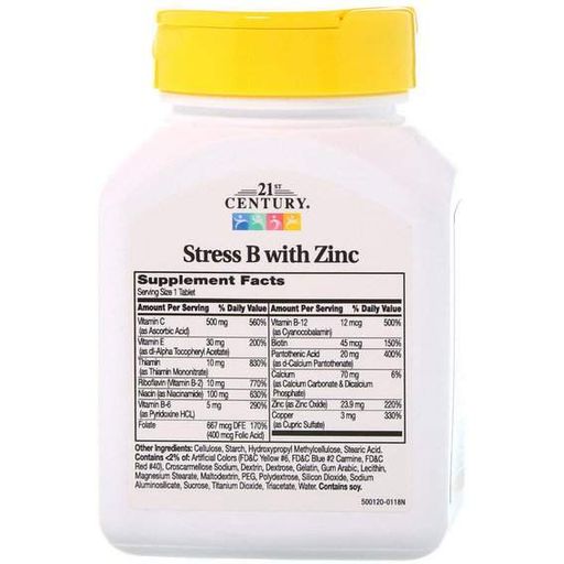 Вітамінно-мінеральний комплекс 21st Century Stress B with Zinc 66 Tabs (866751)