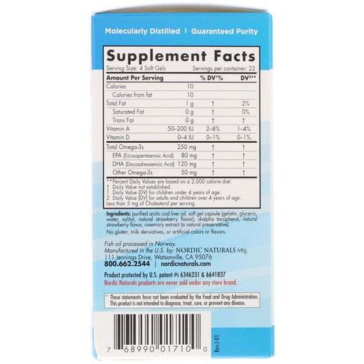 Омега 3 Nordic Naturals Children's DHA 250 mg 90 Soft Gels (866873)
