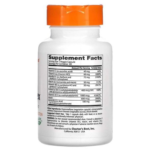Витаминно-минеральный комплекс Doctor's Best Multi-Vitamin Iron-free Quatrefolic 60 Veg Caps (866894)
