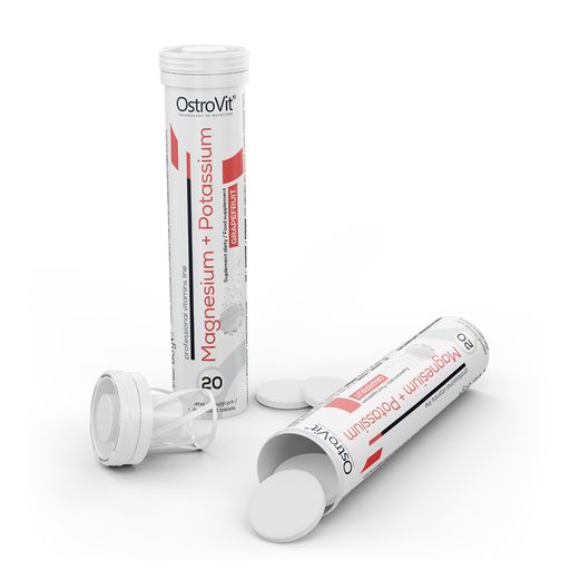 Магний и калий OstroVit Magnesium + Potassium со вкусом грейпфрута, 20 шипучих таблеток