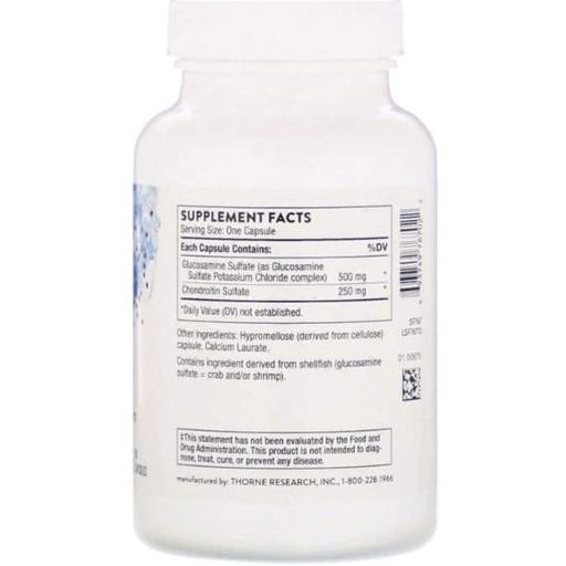 Препарат для суглобів та зв'зок Thorne Research Glucosamine & Chondroitin 90 Veg Caps THR-76702 (867504)