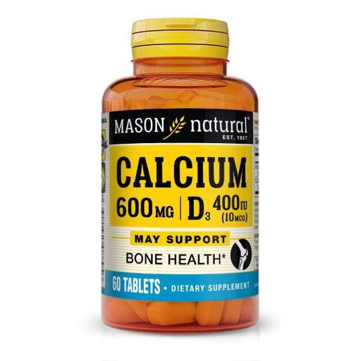 Витаминно-минеральный комплекс Mason Natural Calcium 600 mg Plus Vitamin D3 60 Tabs (867553)