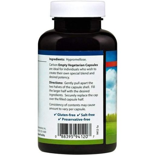 Пустые капсулы Carlson Labs Empty Vegetarian #2 200 Caps (867652)