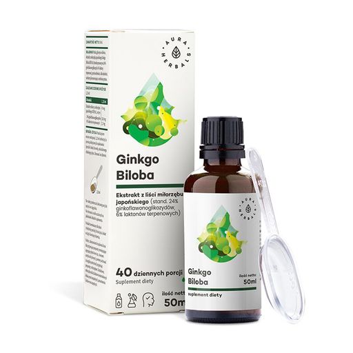 Уцінка! Екстракт гінкго білоба Aura Herbals Ginkgo Biloba, 50 мл