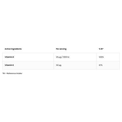 Витамины D3 + K2 OstroVit Vitamin D3 1000 МЕ + K2, 90 таблеток