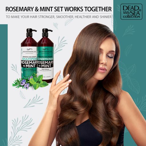 Кондиціонер для волосся Dead Sea Collection Promotes Hair Growth Conditioner Розмарин та м'ята, 907 мл