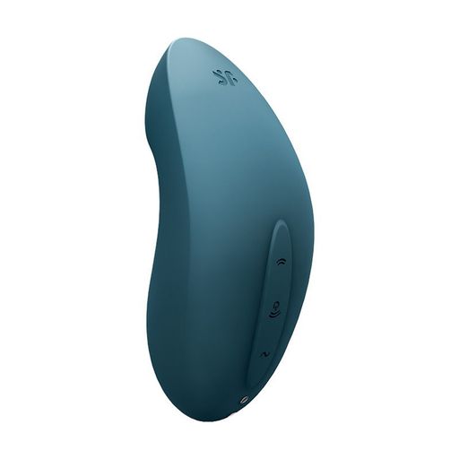 Кліторальний вакуумний стимулятор Satisfyer Vulva Lover 2 Air Pulse Stimulator + Vibrator синій, 1 шт