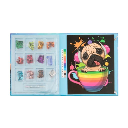 Набір для творчості Grafix Sequin Art Pug Dog від 6 років, 26.5*20*1.5 см (6337580)