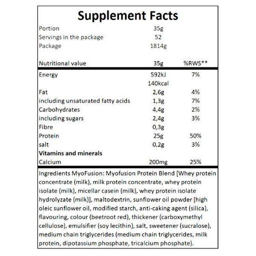 Протеин Gaspari Nutrition MyoFusion Advanced 1814 g /52 servings/ Strawberry (869582)