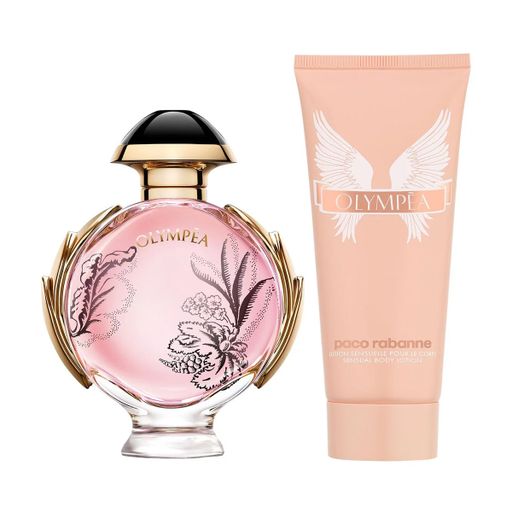 Парфюмированный набор женский Rabanne Olympea Blossom (парфюмированная вода, 80 мл + лосьон для тела, 100 мл)