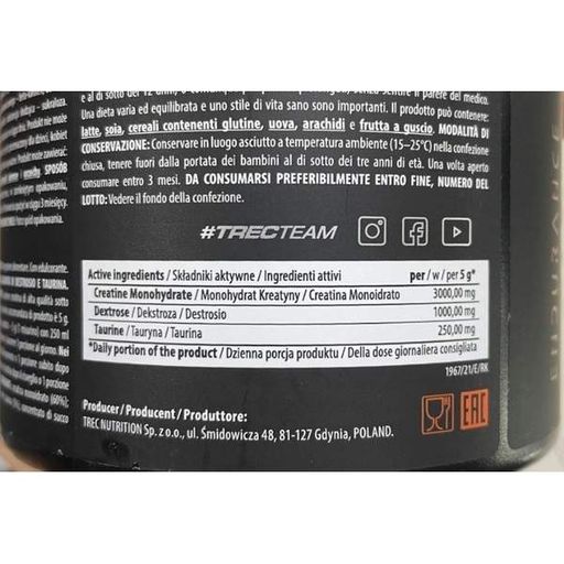 Креатин моногидрат Trec Nutrition Creatine Sport 300 g /60 servings/ Fruit Punch (870672)