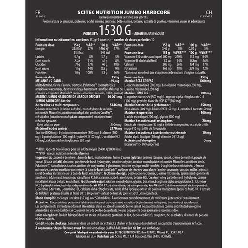 Гейнер Scitec Nutrition Jumbo Hardcore 1530 g /10 servings/ Brittle White Chocolate (872369)