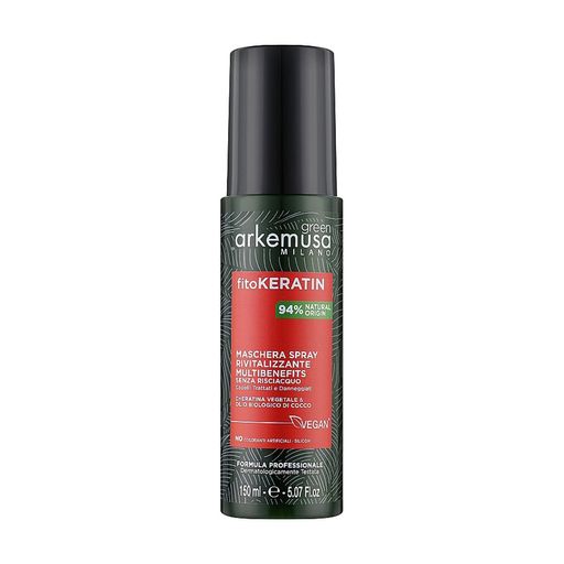 Восстанавливающая маска-спрей Arkemusa Green Fitokeratin Hair Mask Spray для поврежденных волос, 150 мл