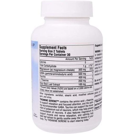Теанин Source Naturals Theanine Serene 30 Tabs (873174)
