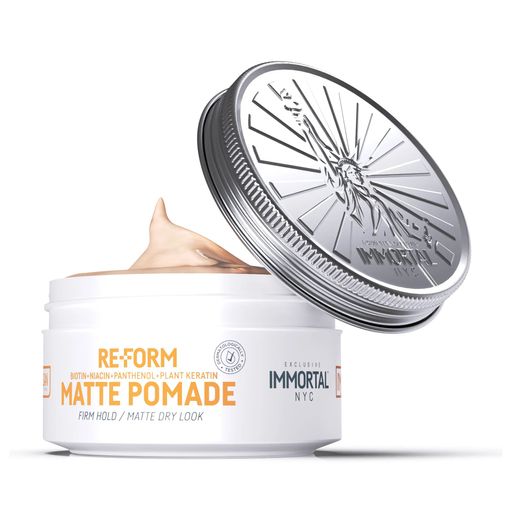 Матовая помада для волос Immortal NYC I'm Vegan Re-Form Matte Pomade с сохранением цвета, 150 мл