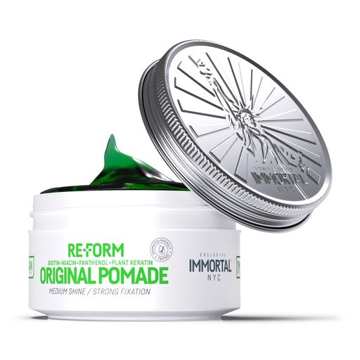 Помада для волос Immortal NYC I'm Vegan Re-Form Original Pomade с сохранением цвета, 150 мл