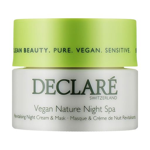 Нічний крем-маска для обличчя Declare Vegan Nature Night Spa Revitalising Night Cream & Mask, 50 мл