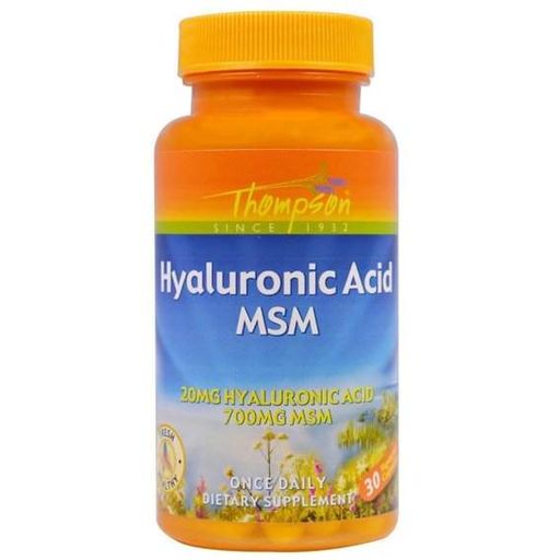 Гиалуроновая кислота Thompson Hyaluronic Acid MSM 30 Veg Caps THO-61769 (875172)