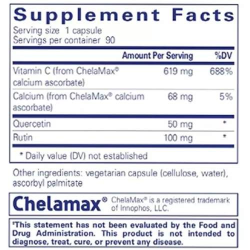 Вітамін C Pure Encapsulations Ester-C® flavonoids 90 Caps (875290)