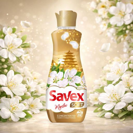 Кондиционер для тканей Savex Soft Mystic, 32 стирки, 800 мл