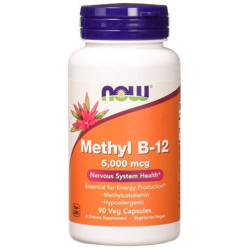 Вітамін Б12 NOW Foods Methyl B-12 5000 mcg 90 Veg Caps (876495)