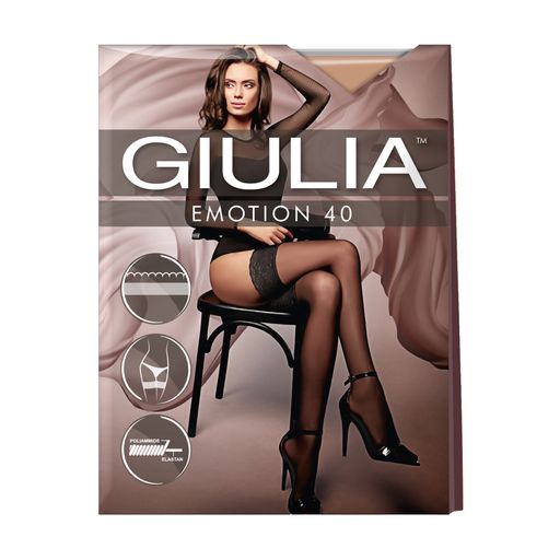 Чулки женские Giulia Emotion 40 DEN, Diano, размер 5/6