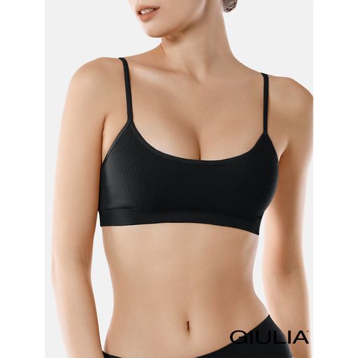 Безшовний топ жіночий Giulia Cami Top Rib в рубчик, на тонких бретелях
