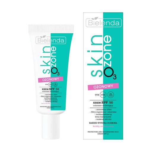 Кислородный крем для лица Bielenda Skin O3zone SPF 50 Озоновый защитный, 40 мл