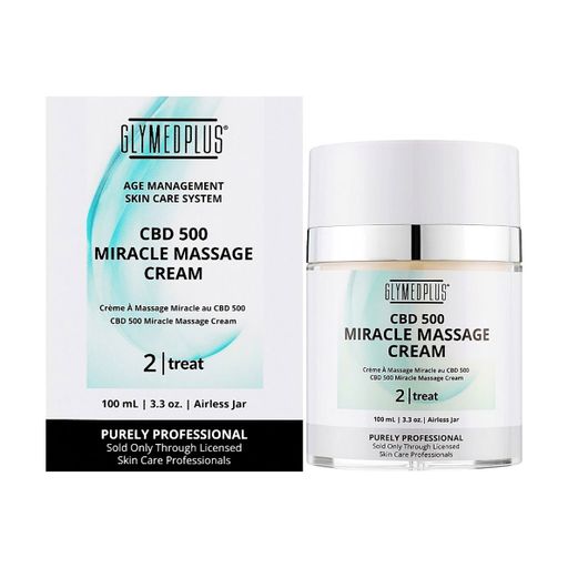 Массажный крем для лица GlyMed Plus CBD 500 Miracle Massage Cream, 100 мл