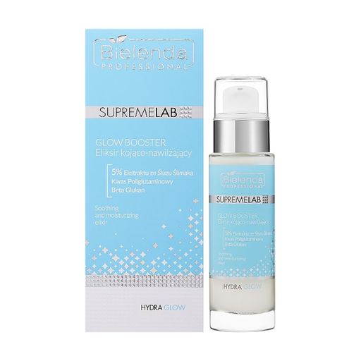 Успокаивающий и увлажняющий эликсир для лица Bielenda Professional Supremelab Hydra Glow Booster, 30 мл