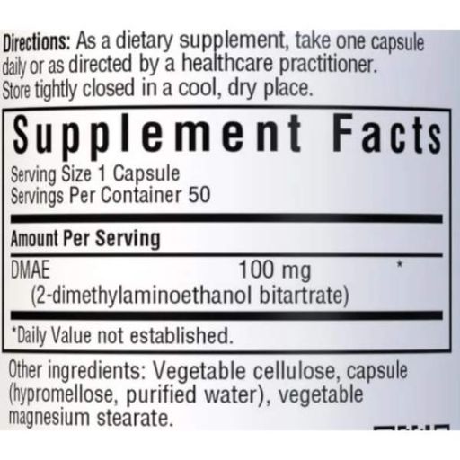 Диметиламіноетанол Bluebonnet Nutrition DMAE 100 mg 50 Veg Caps (879571)