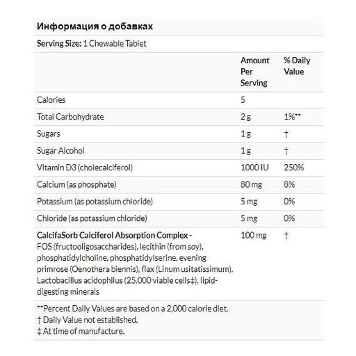 Вітамін D Nature's Plus Adult's Chewable Vitamin D3 1000UI 90 Tabs Maui Berry Burst Flavor NTP1044 (881153)